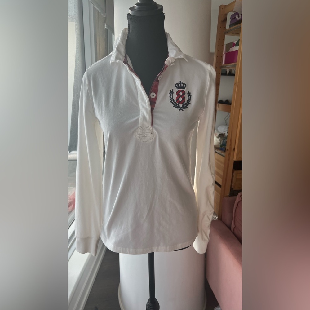 Beautiful long sleeve polo shirt- Size M in mint condition. Slim fit
